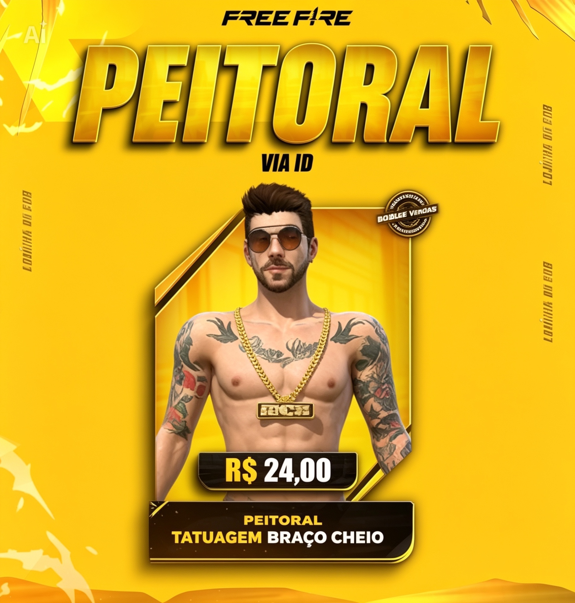 PEITORAL BRAÇO CHEIO